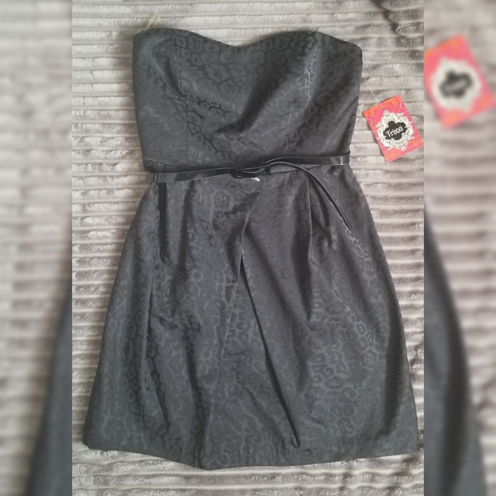 Black mini party cocktail dress